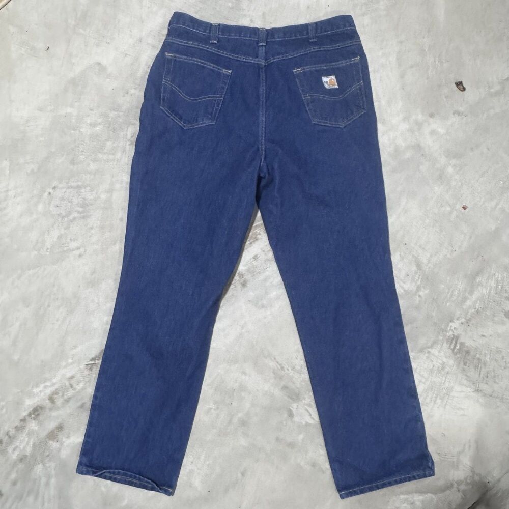 Carhartt FR Flame Resistant Jeans Mens 38x32 Relaxed Fit Dark Denim 280-83 HRC2